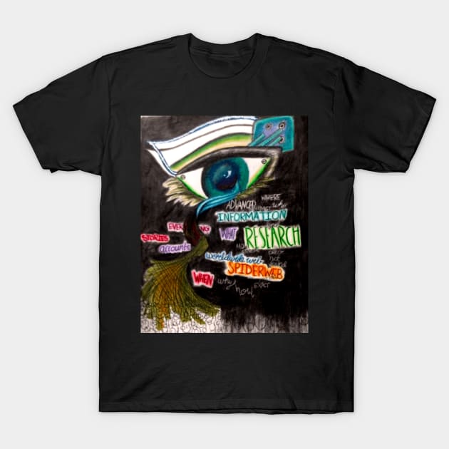 Eye of the Web T-Shirt by RenninAldreyi